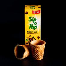 Load image into Gallery viewer, Sip &amp; Nip Biscuit Cup - Chocolate Flavour