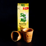 Sip & Nip Biscuit Cup - Vanilla Flavour