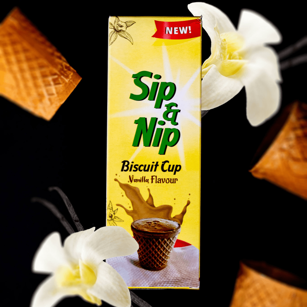 Sip & Nip Biscuit Cup - Vanilla Flavour