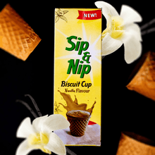 Load image into Gallery viewer, Sip &amp; Nip Biscuit Cup - Vanilla Flavour