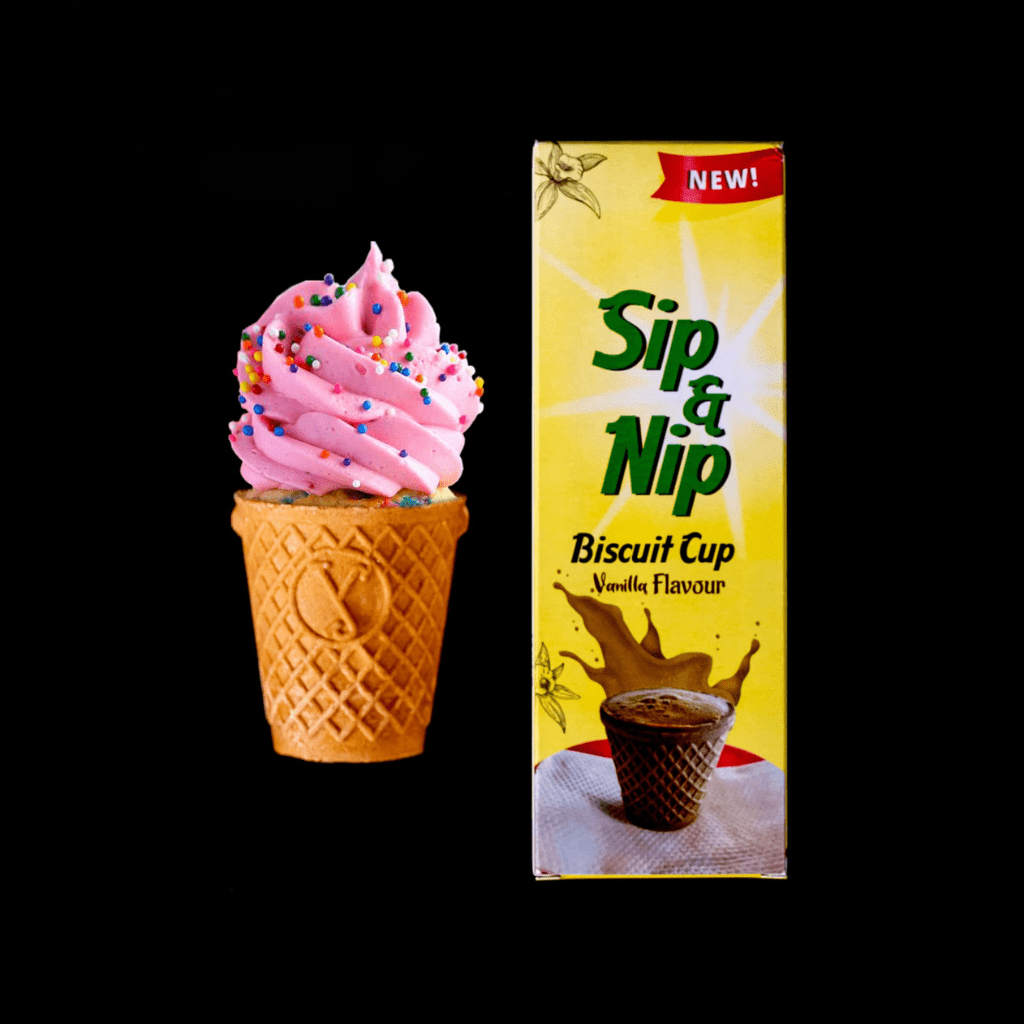 Sip & Nip Biscuit Cup - Vanilla Flavour